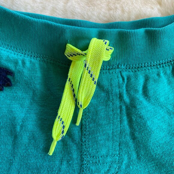 Gap Boy's Teal Cotton Pull-On Tropical Surfer Beach Shorts Size 3 Years - Picture 3 of 9